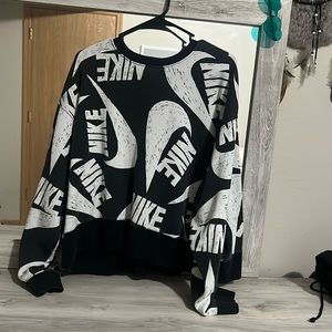 Nike cropped hoodie worn once